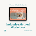 Inductive Method Worksheet